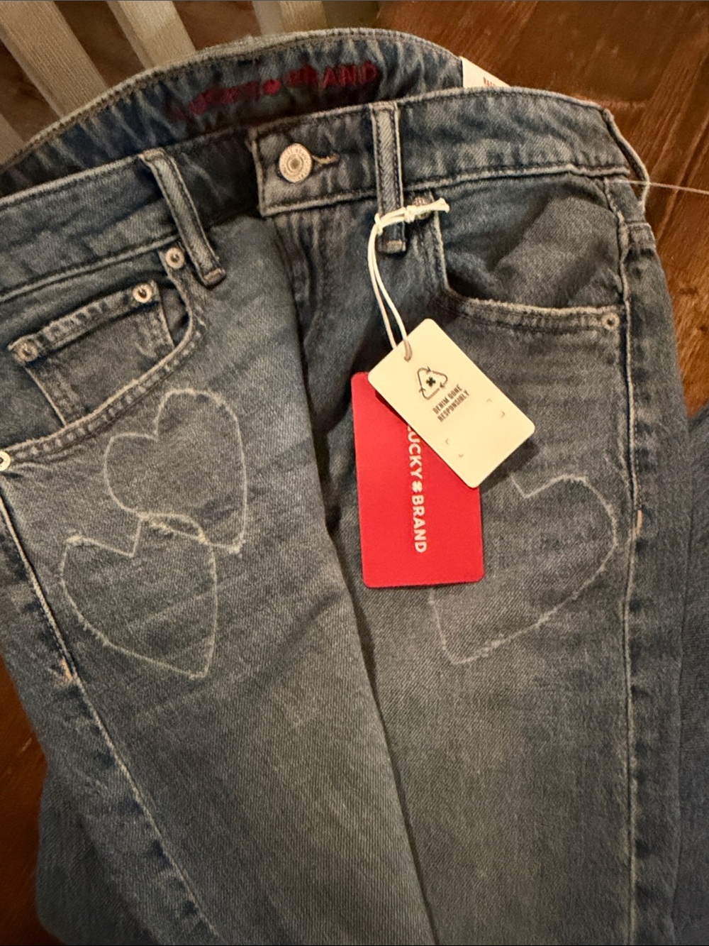 Lucky Brand Women's Light Blue Relaxed Denim Jeans